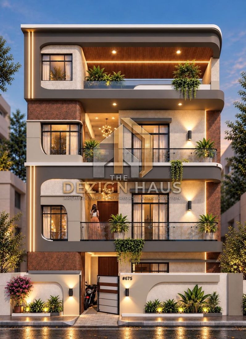 Curved Balcony Residence design concept